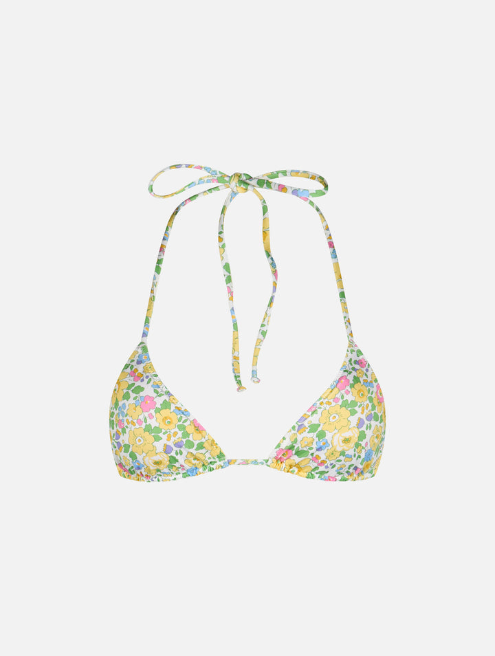 Badeoberteil Betsy mit Triangel-Schnitt für Damen Leah | MADE WITH LIBERTY FABRIC 