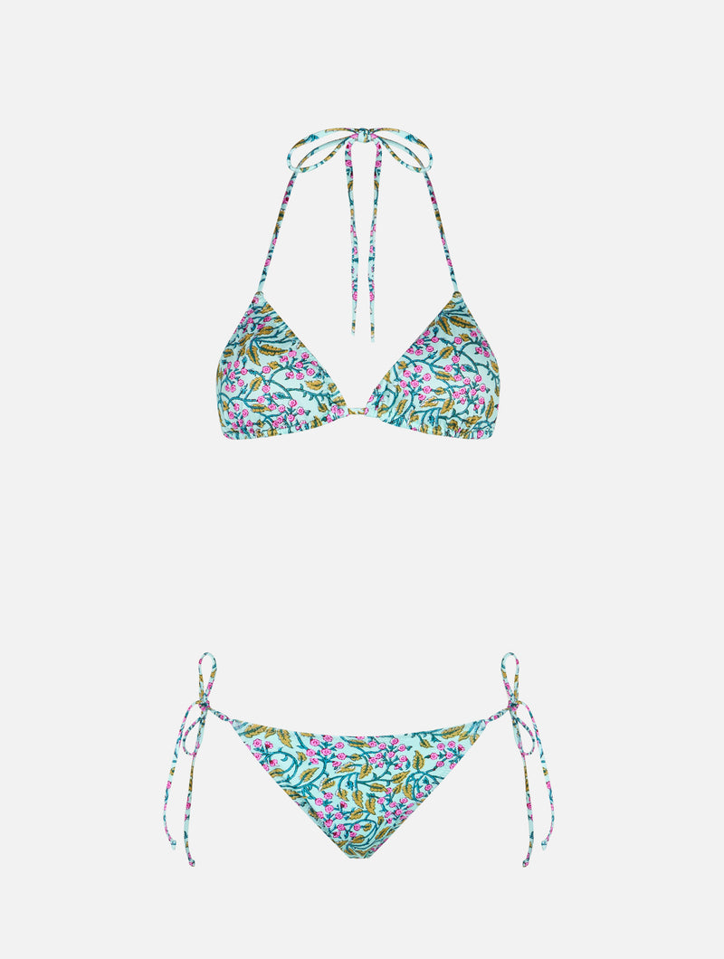 Bikini da donna a triangolo con fiori radicali Leah Marielle