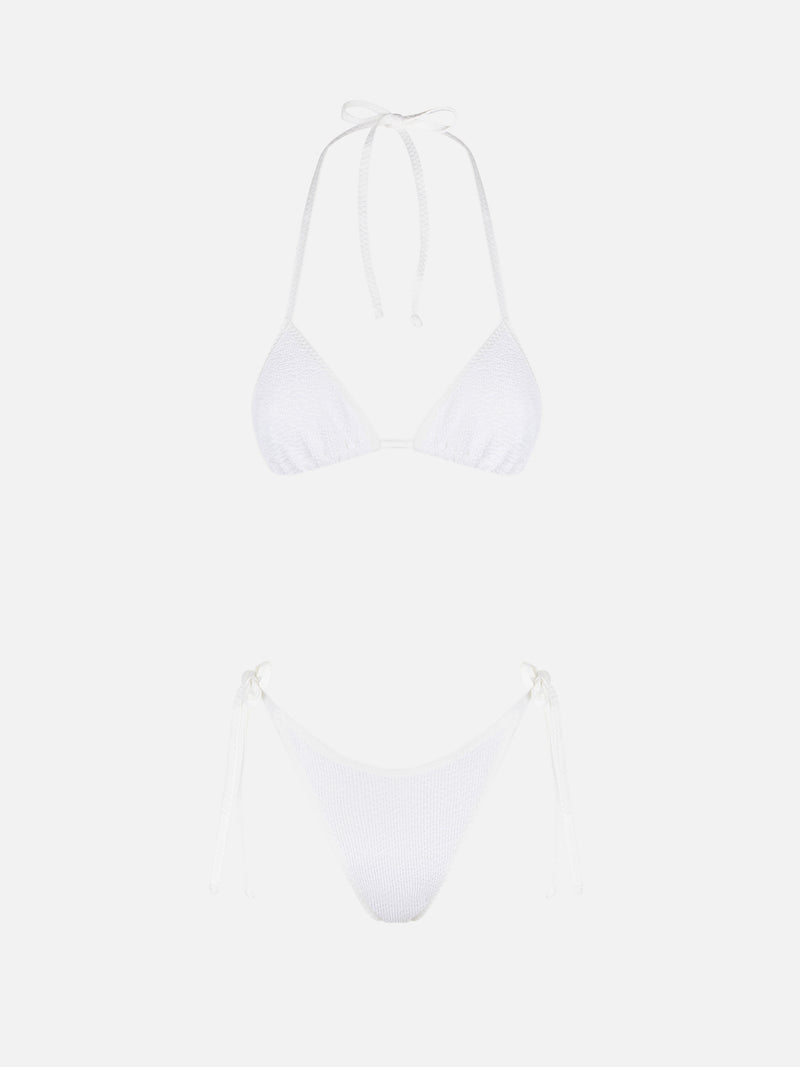 Crinkle-Triangel-Bikini für Damen