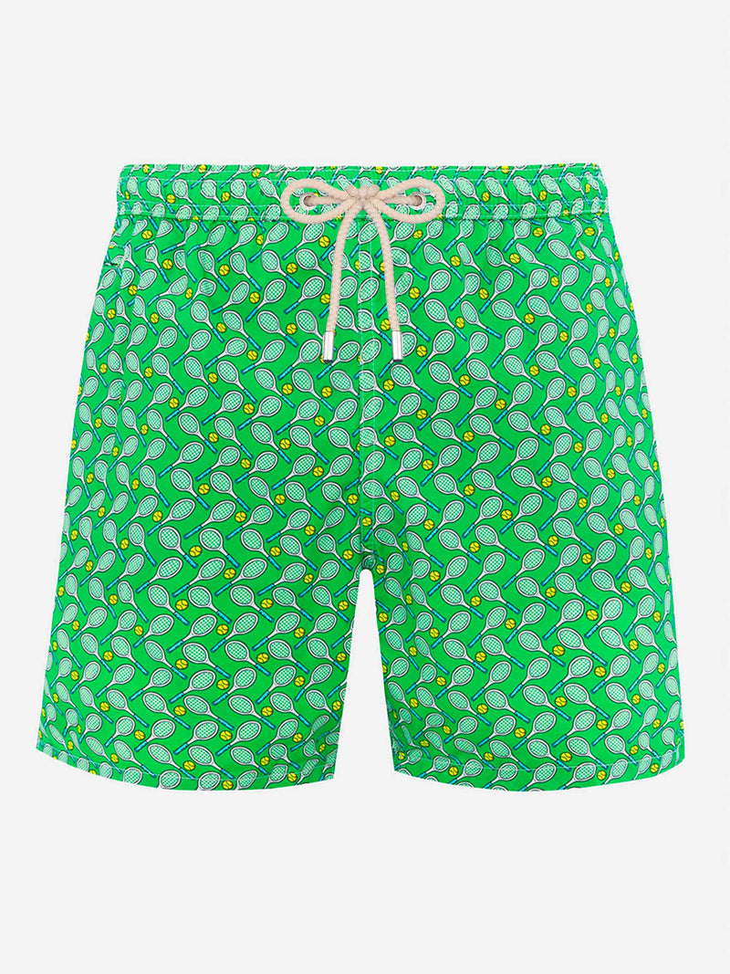 Badeshorts für Herren aus leichtem Stoff Lighting Micro Fantasy mit Tennis-Print