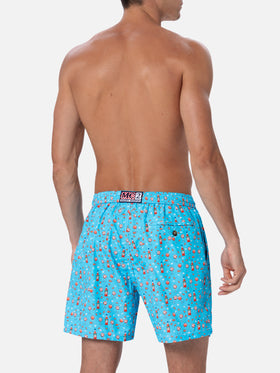 Lightweight fabric swim shorts Lighting with Aperol spritz print | APEROL SPECIAL EDITION - MC2 Saint Barth