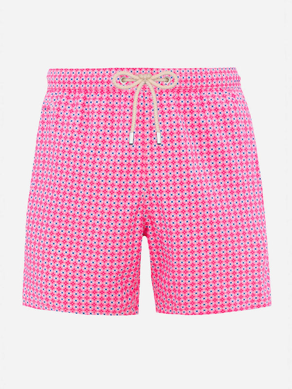 Herren-Badeshorts aus leichtem Stoff Lighting Micro Fantasy mit Krawatten-Print