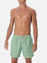 Herren-Badeshorts aus leichtem Stoff Lighting Micro Fantasy mit Gin- und Zitronen-Print