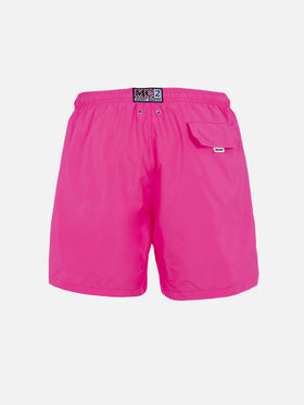Badeshorts für Herren aus leichtem Stoff in Neonpink Lighting Pantone | PANTONE® SPECIAL EDITION