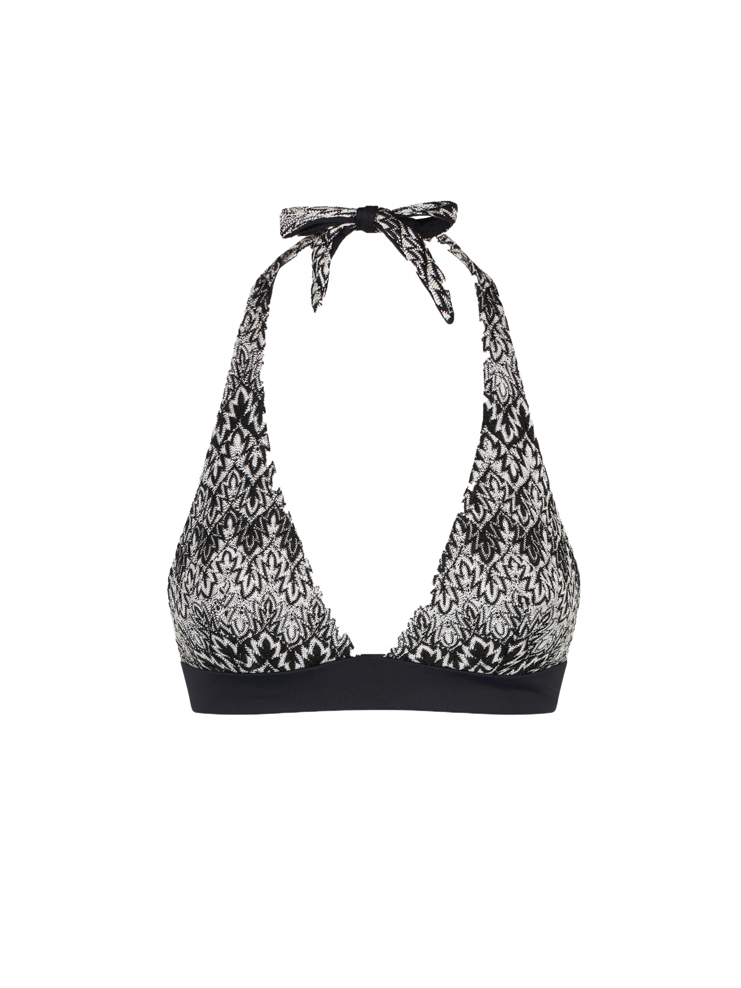 Woman knitted triangle top