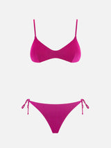 Damen-Bralette-Bikini in Fuchsia