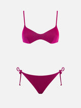 Damen-Bralette-Bikini in Fuchsia