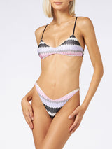 Bikini da donna a bralette chevron