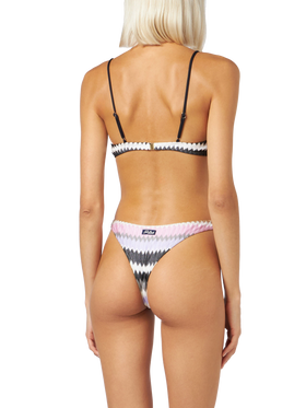 Woman chevron bralette bikini