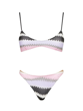 Woman chevron bralette bikini