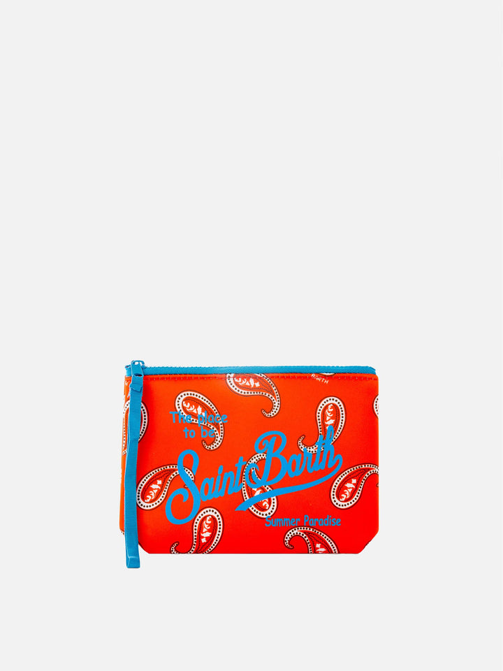 Aline pochette with paisley print