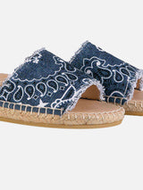 Woman espadrilla with bandanna print