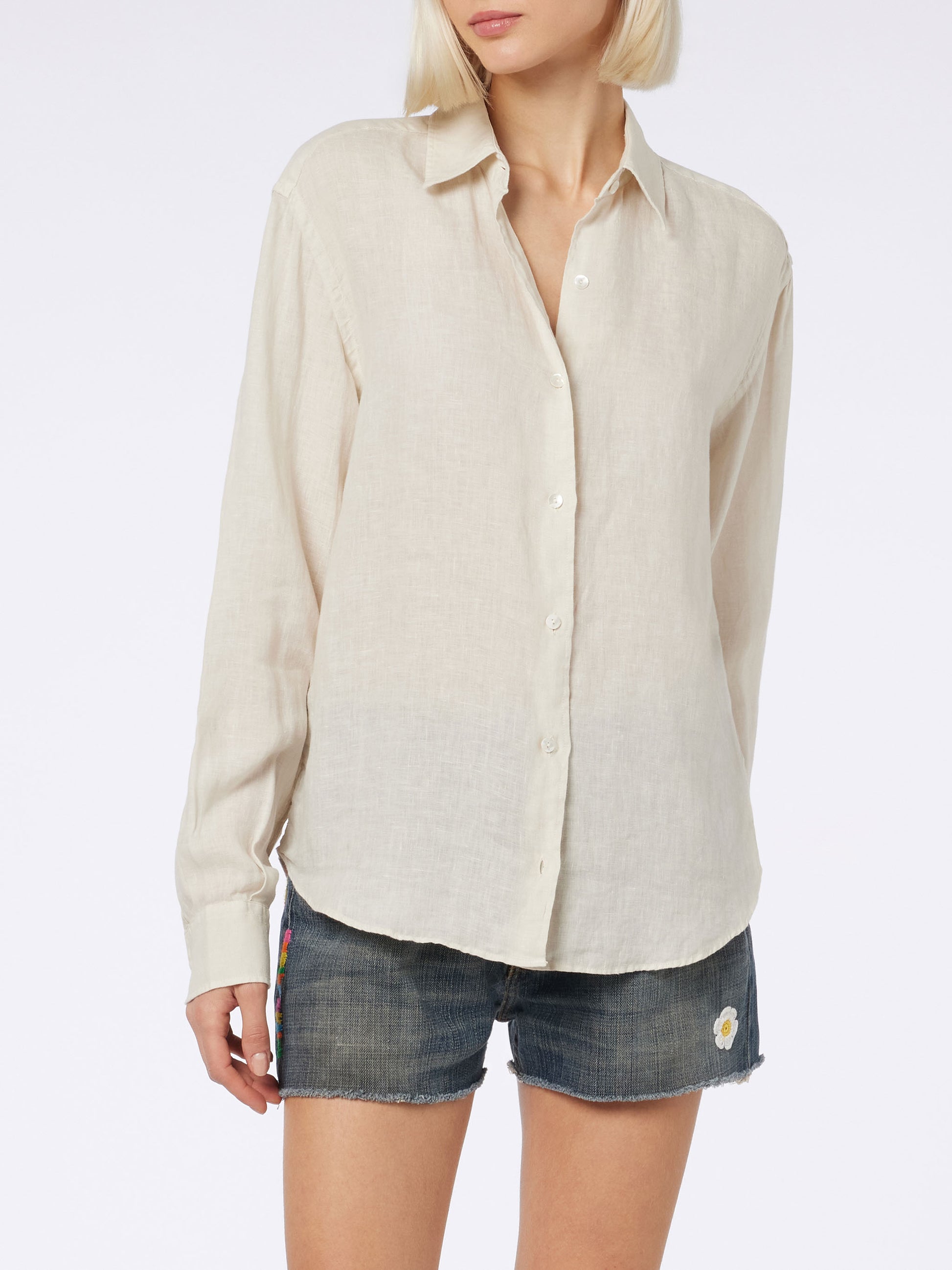 Cream Meredith Linen Shirt Cream Meredith Linen Shirt