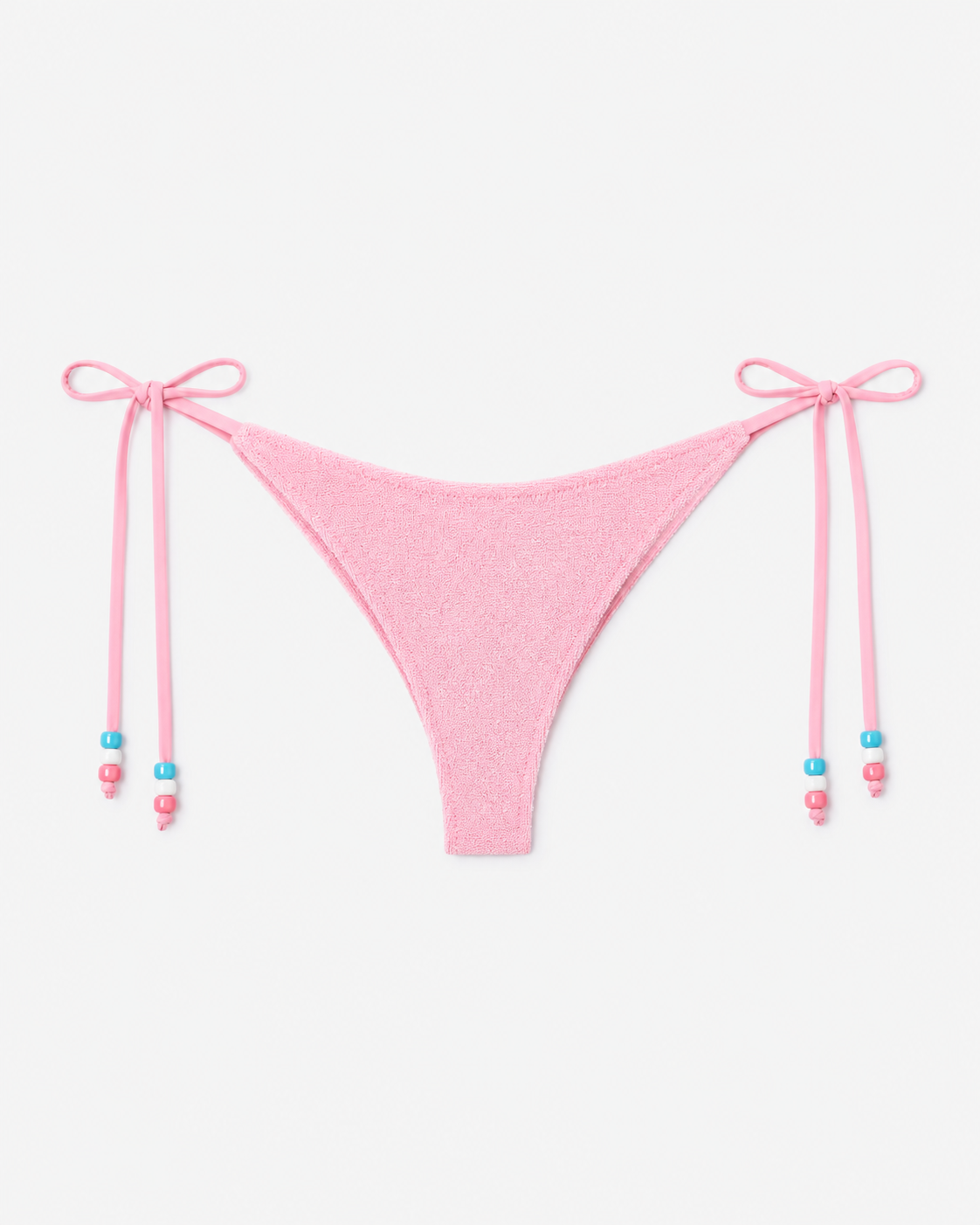 Culotte de bain Marielle en éponge rose avec charms 
