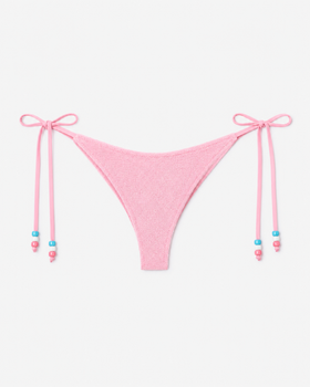 Culotte de bain Marielle en éponge rose avec charms 
