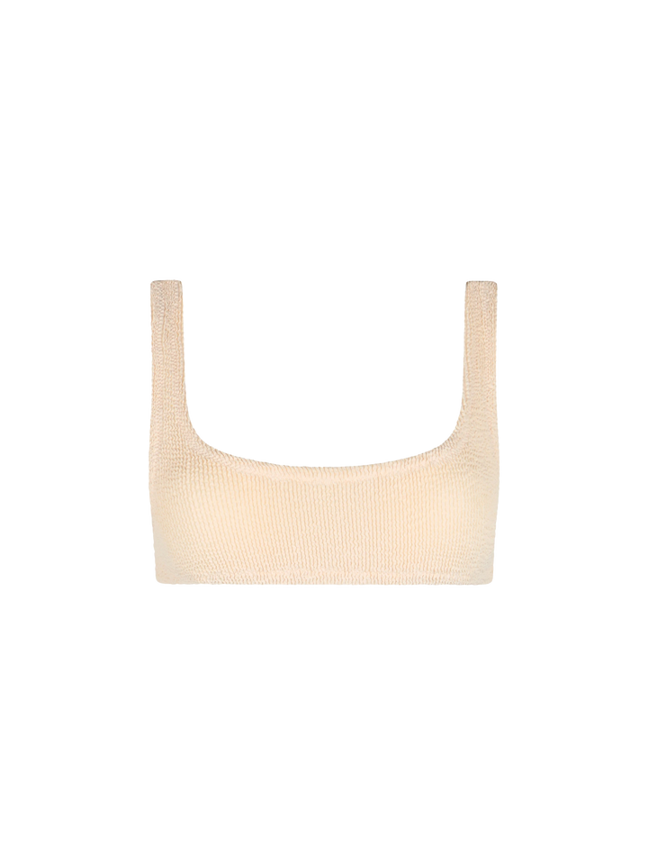 Bralette classica da donna beige crinkle Naima