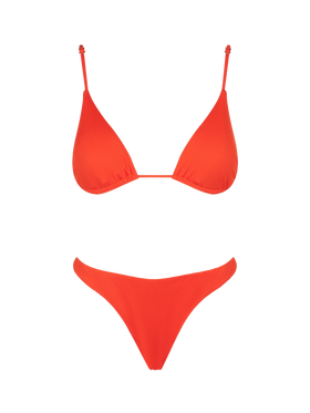 Bikini da donna a triangolo arancione