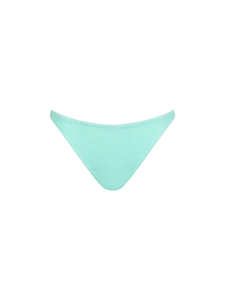 Woman sage green tiny crinkle bikini Pamy Naomi