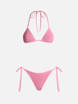 Bikini da donna a triangolo crinkle