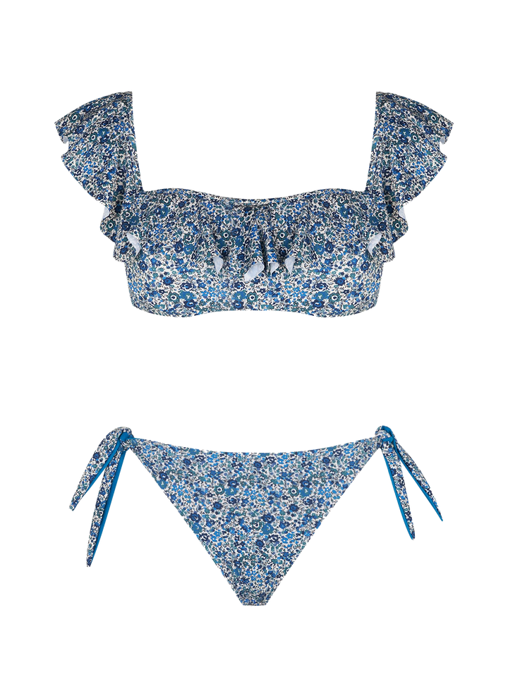 Bikini a spalle coperte con stampa floreale | EDIZIONE SPECIALE LIBERTY