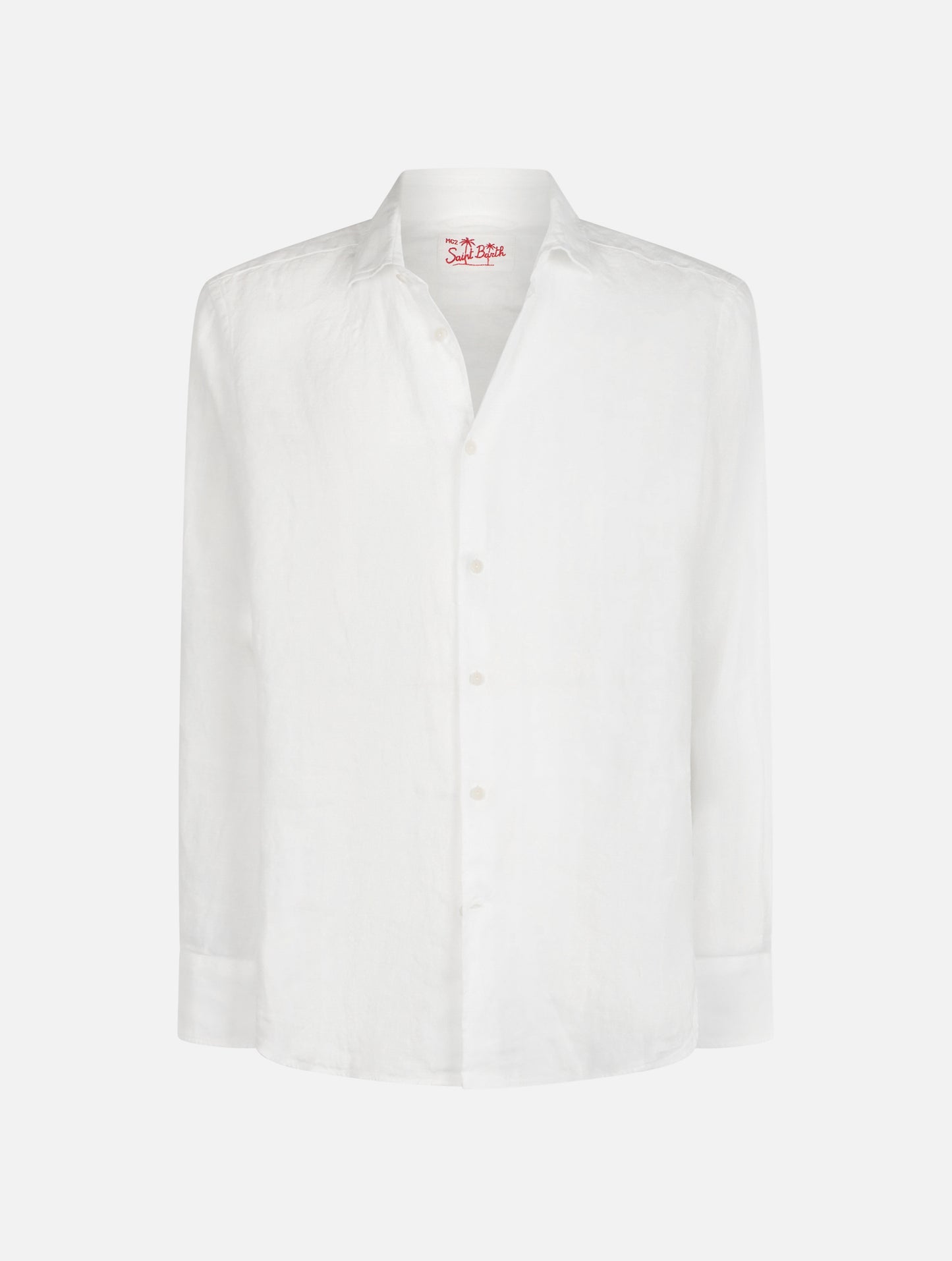 Man white linen shirt Pamplona