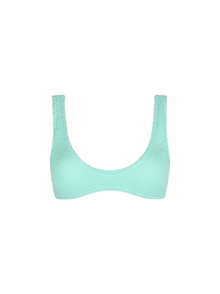 Bralette piccola crinkle da donna verde salvia Pamy
