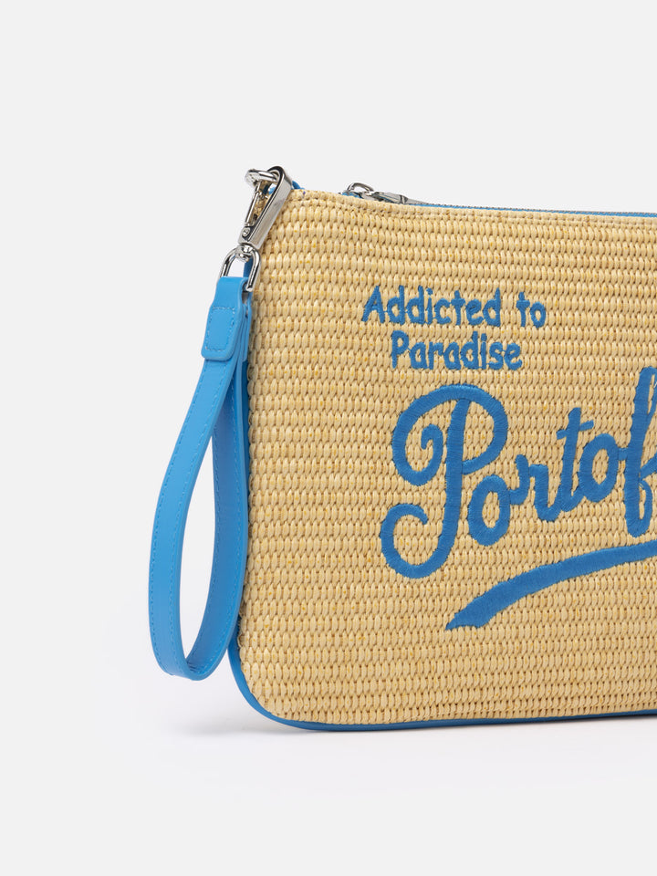 Parisienne-Strohclutch mit Portofino-Stickerei