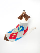 Maglia per cani con stampa Argyle