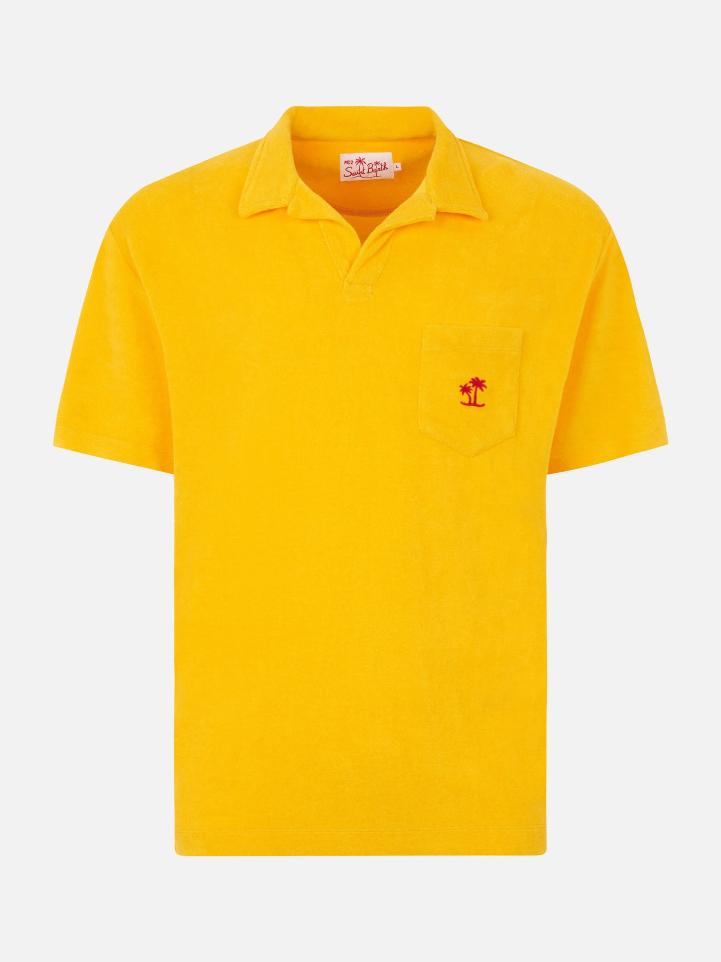 Man terry yellow polo