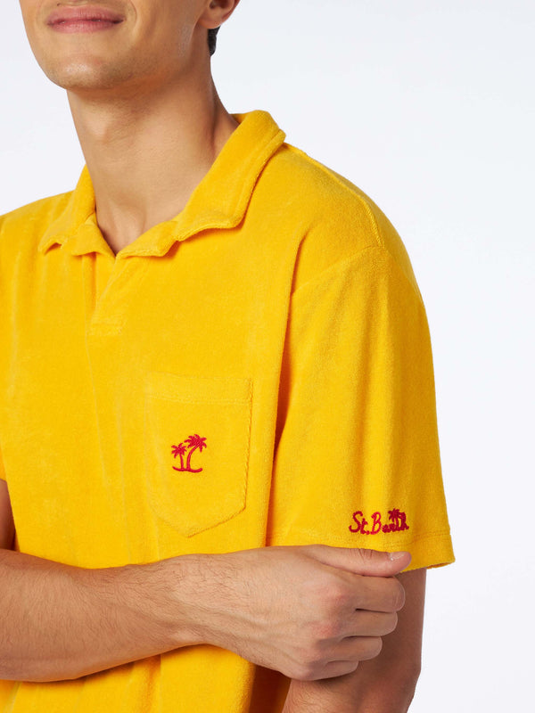 Man terry yellow polo