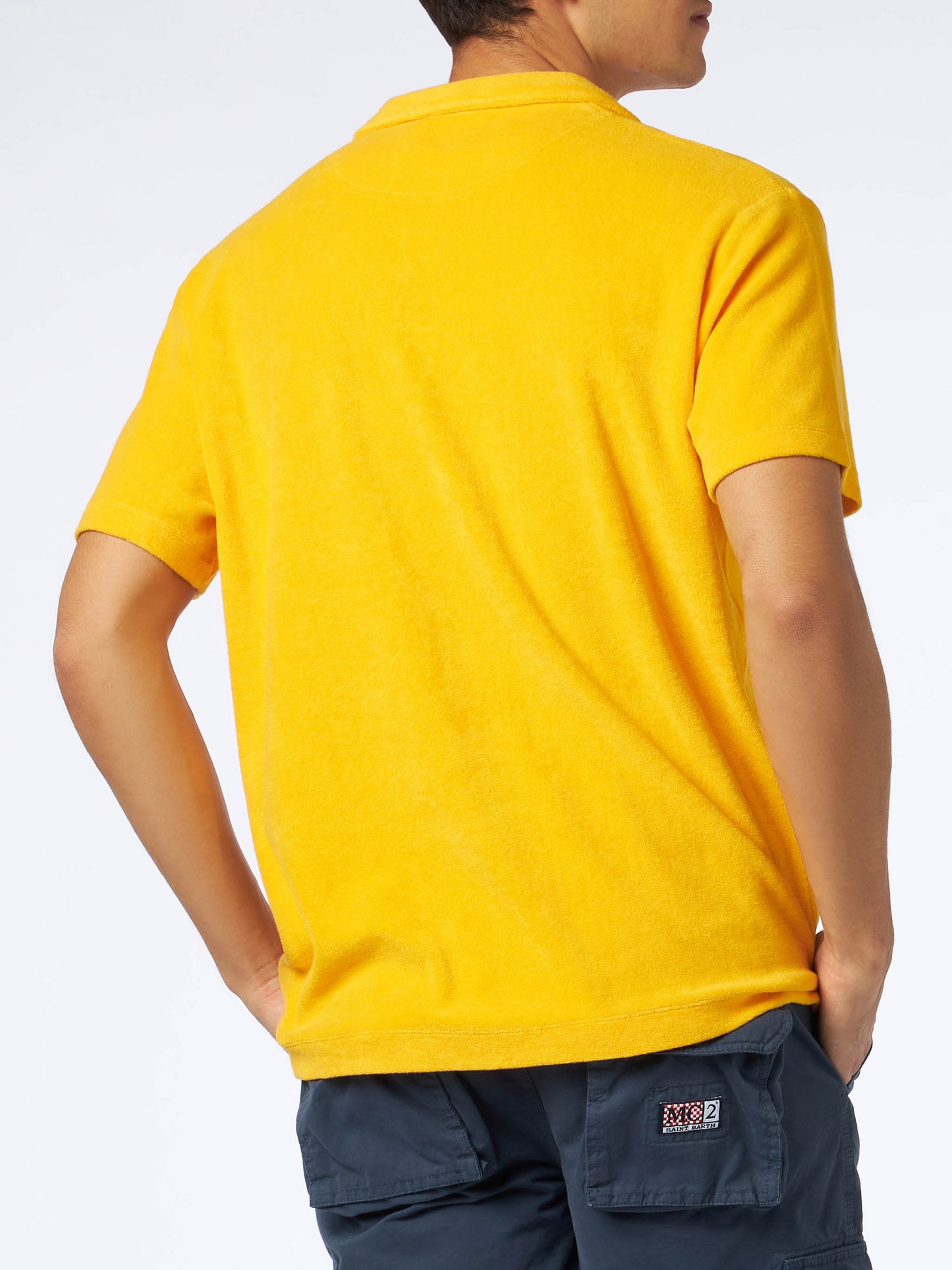 Man terry yellow polo