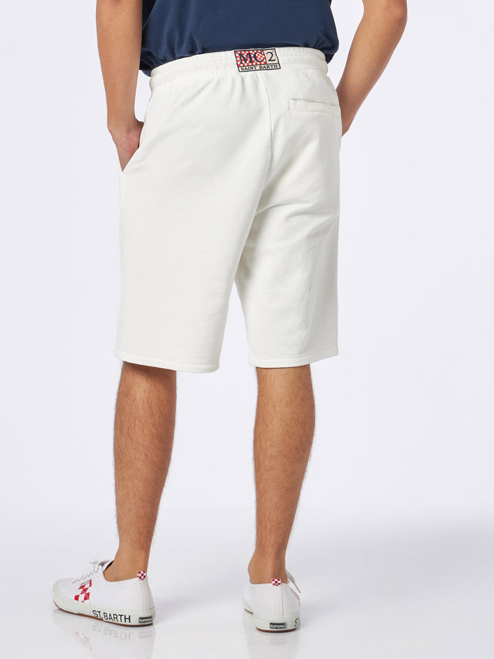 Man white cotton bermuda - MC2 Saint Barth