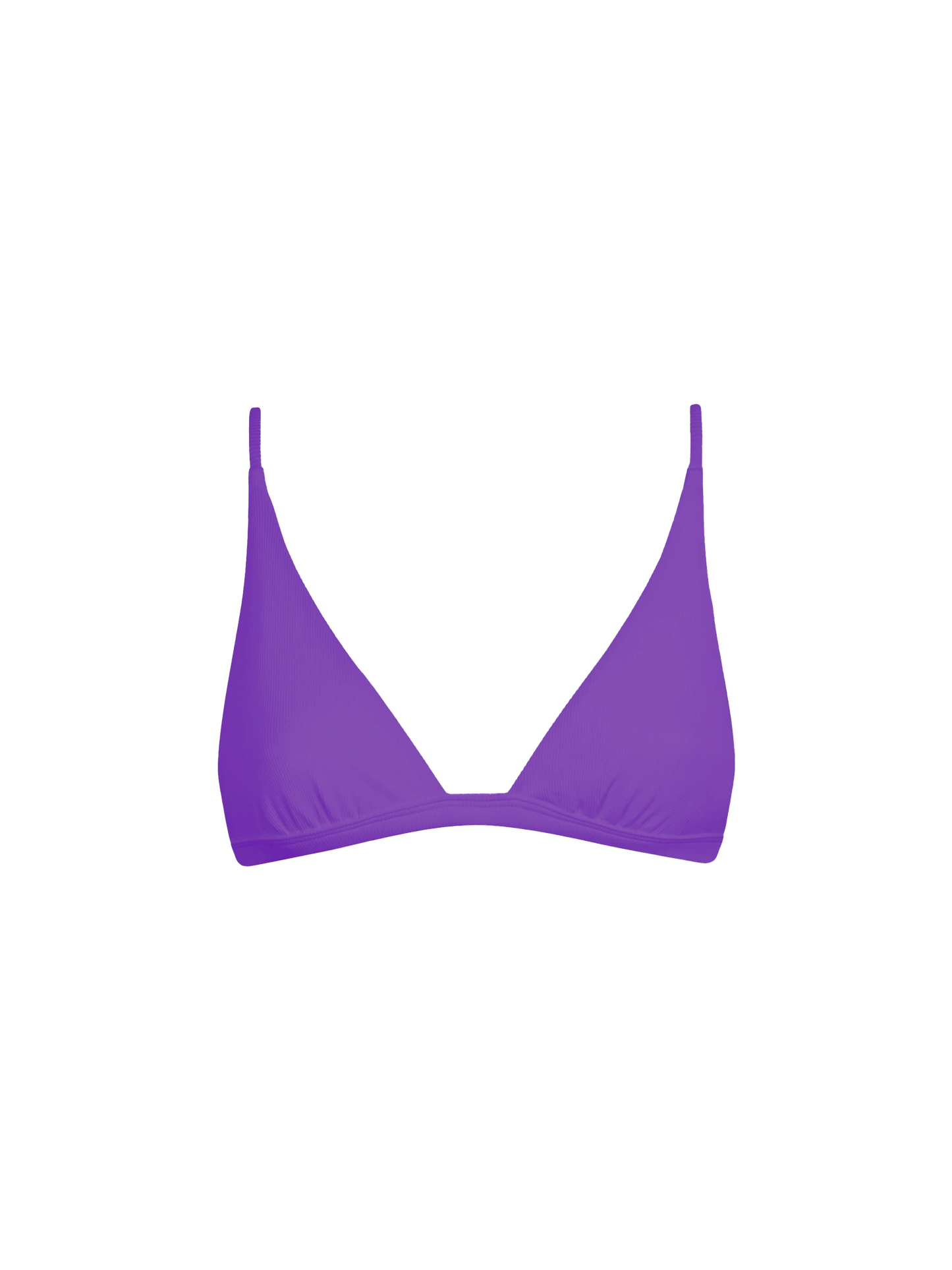 Woman purple triangle top swimsuit Rylie