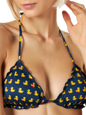 Triangle bikini Sagittarius Moon with ducky print - MC2 Saint Barth