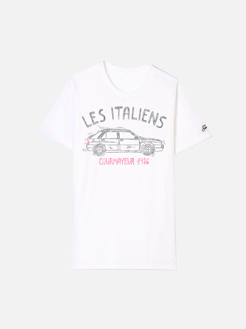 T-shirt Les Italiens Courmayeur 1986 in cotone