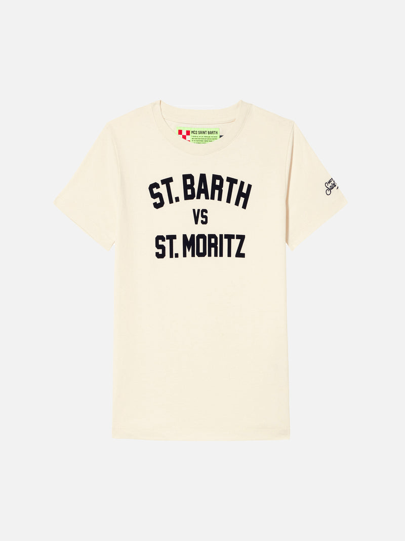 Jungen-T-Shirt mit St. Barth vs. St. Moritz