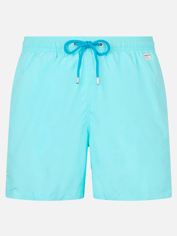 Man lightweight fabric water green swim shorts Lighting Pantone | PANTONE® SPECIAL EDITION