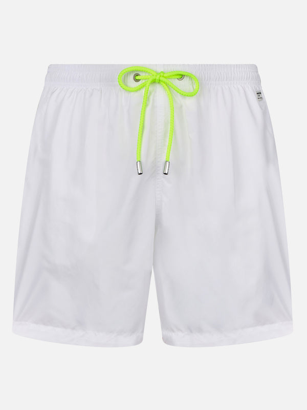 Man lightweight fabric white swim-shorts Lighting Pantone | PANTONE SPECIAL EDITION