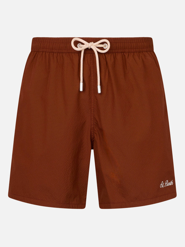 Man seersucker swim shorts Patmos