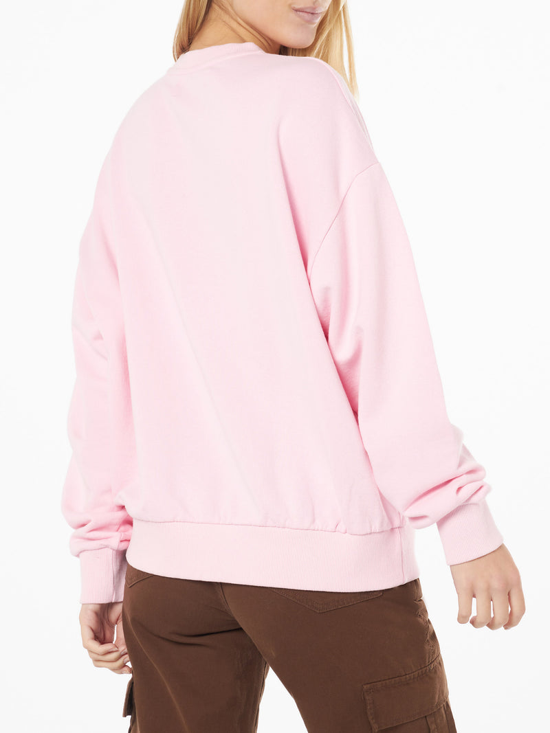 Woman pink sweatshirt with Snoopy print | Peanuts® Special Edition