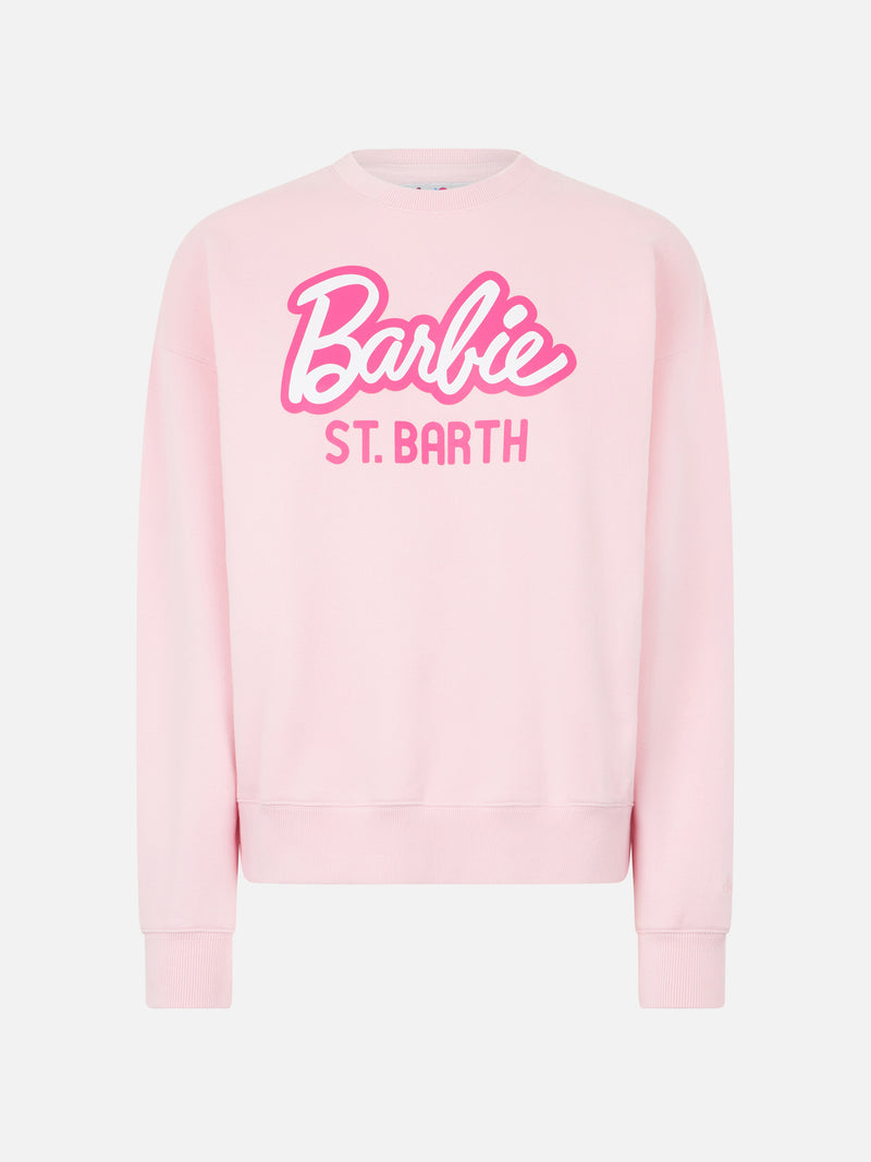 Woman fleece sweatshirt with Barbie St. Barth print | BARBIE SPECIAL EDITION