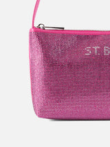 Borsa mini con strass fucsia