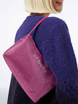 Borsa mini con strass fucsia