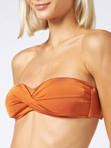 Orange bandeau top