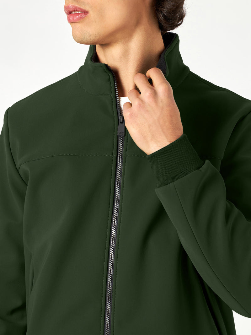 Bomber da uomo di peso medio verde militare