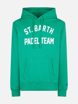 Kapuzenpullover aus Baumwolle mit St. Barth Padel Team-Aufdruck