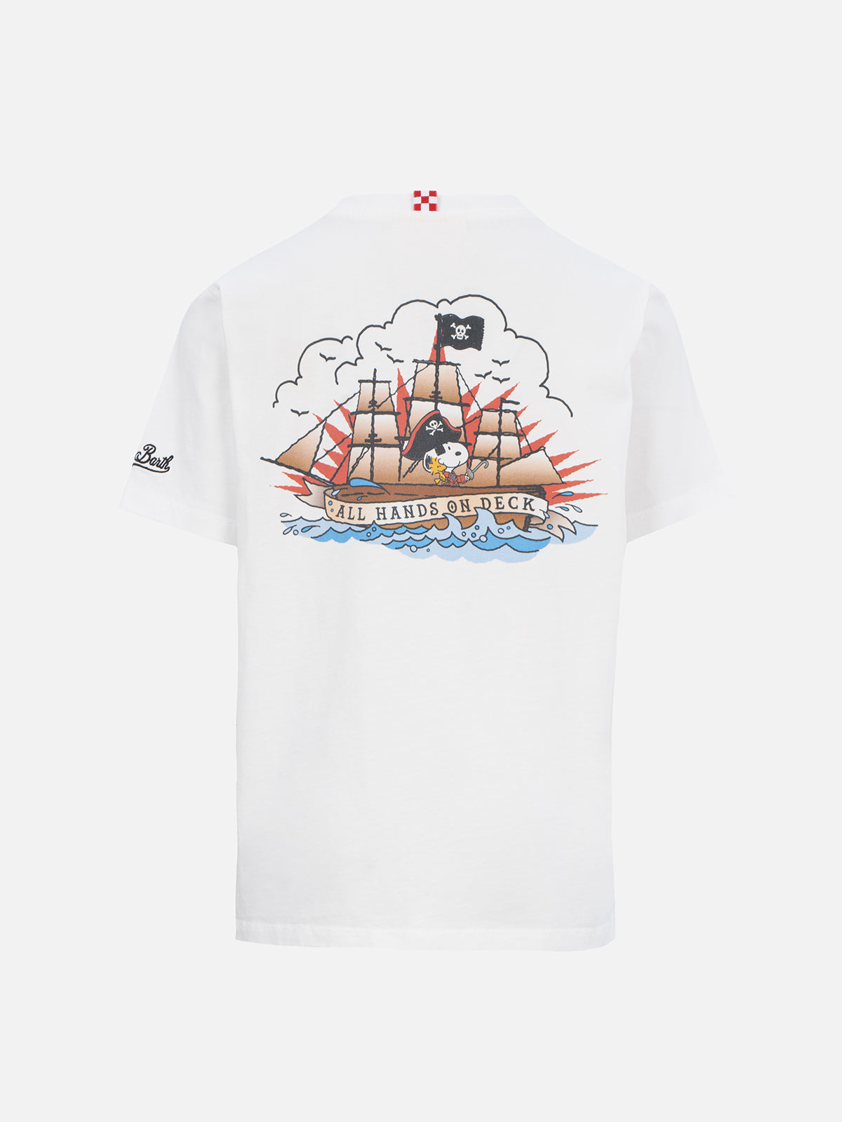 Spreadshirt Peanuts Snoopy Broderie T Shirt Bio Unisexe, XS, Blanc Spreadshirt Peanuts Snoopy Broderie T Shirt Bio Unisexe, XS, Blanc