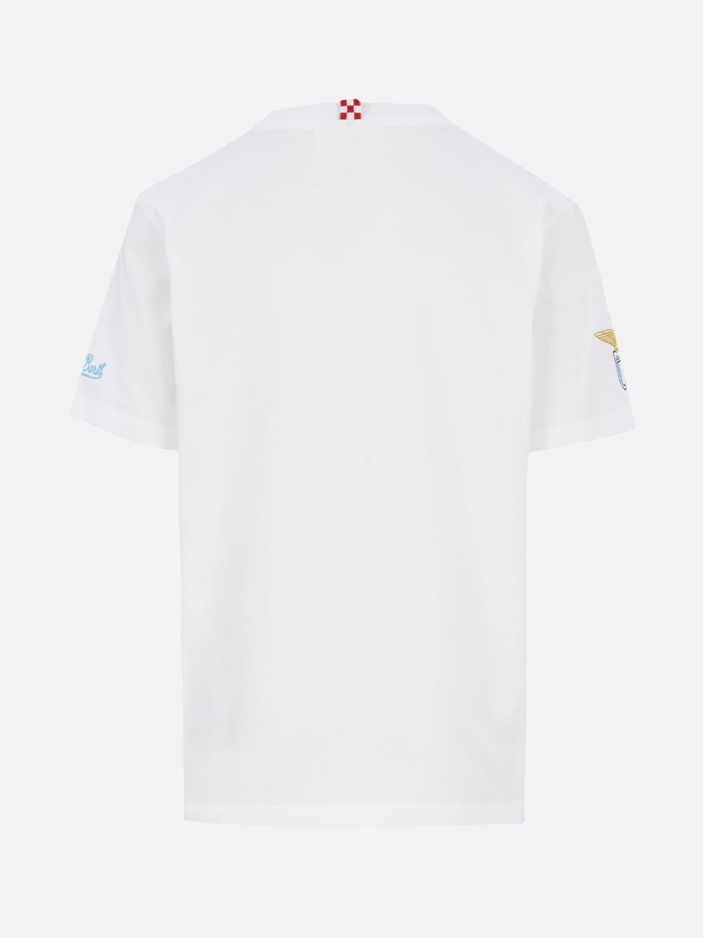 Baumwoll-T-Shirt mit Di Padre in Figlio-Stickerei | SS LAZIO SONDERAUSGABE