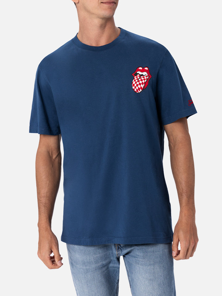 Man cotton t-shirt with Rolling Stones front and back placed print | ROLLING STONES SPECIAL EDITION
