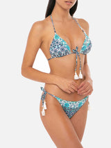 Triangel-Bikini mit Gipsy-Print